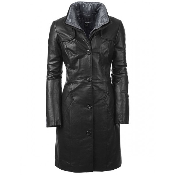 Soft Leather long Coat 